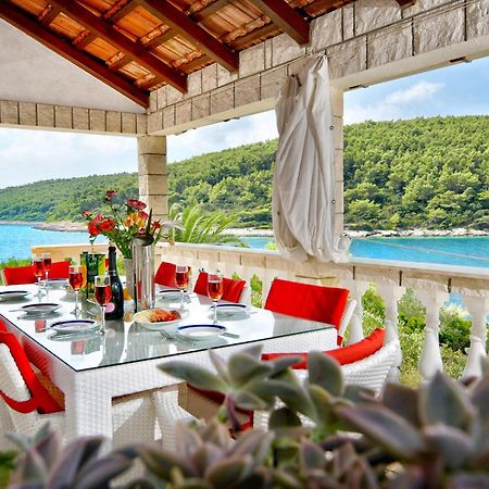 Waterfront Villa With Pool Vela Luka Kültér fotó