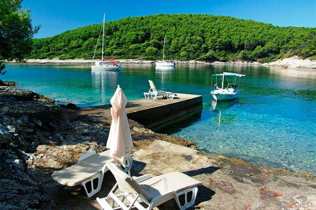 Waterfront Villa With Pool Vela Luka Kültér fotó