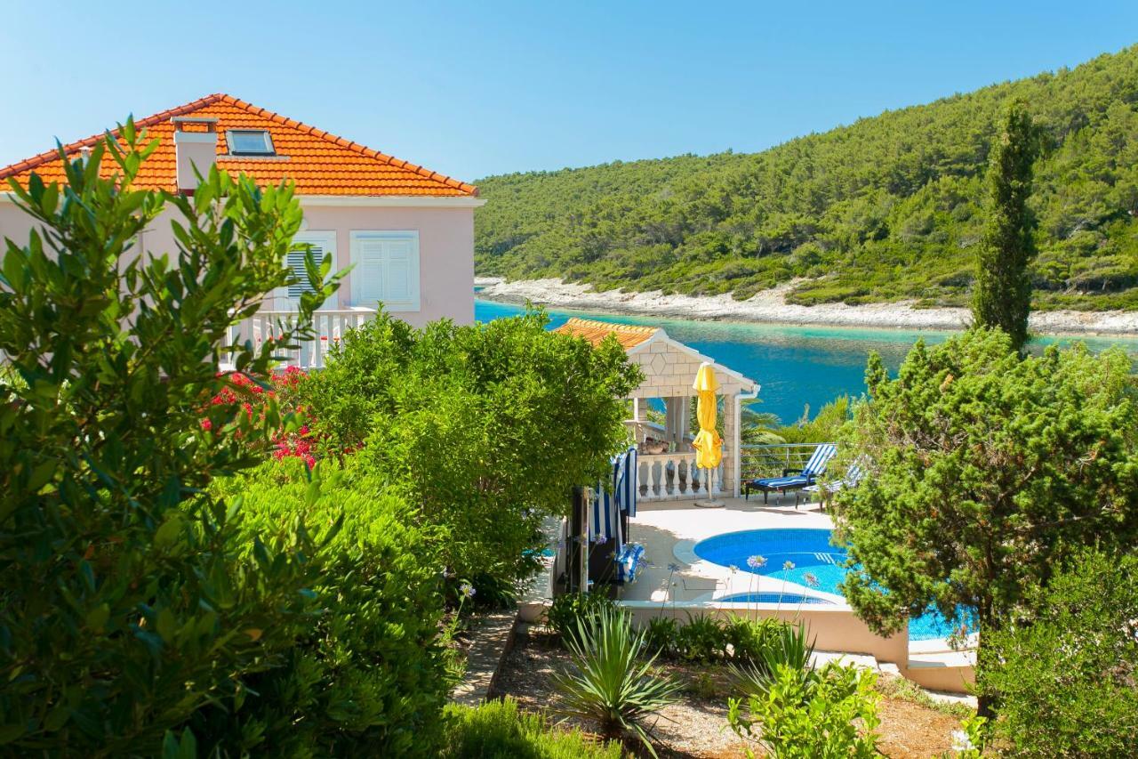 Waterfront Villa With Pool Vela Luka Kültér fotó